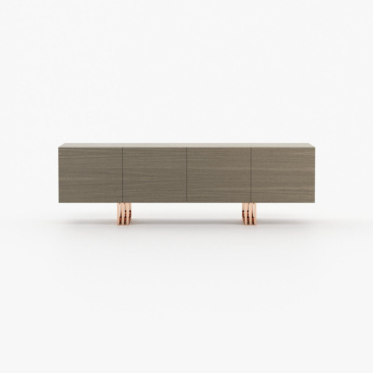 Laskasas LYON Storage Unit Aged Oak Veneer Matte - Araco Interiors