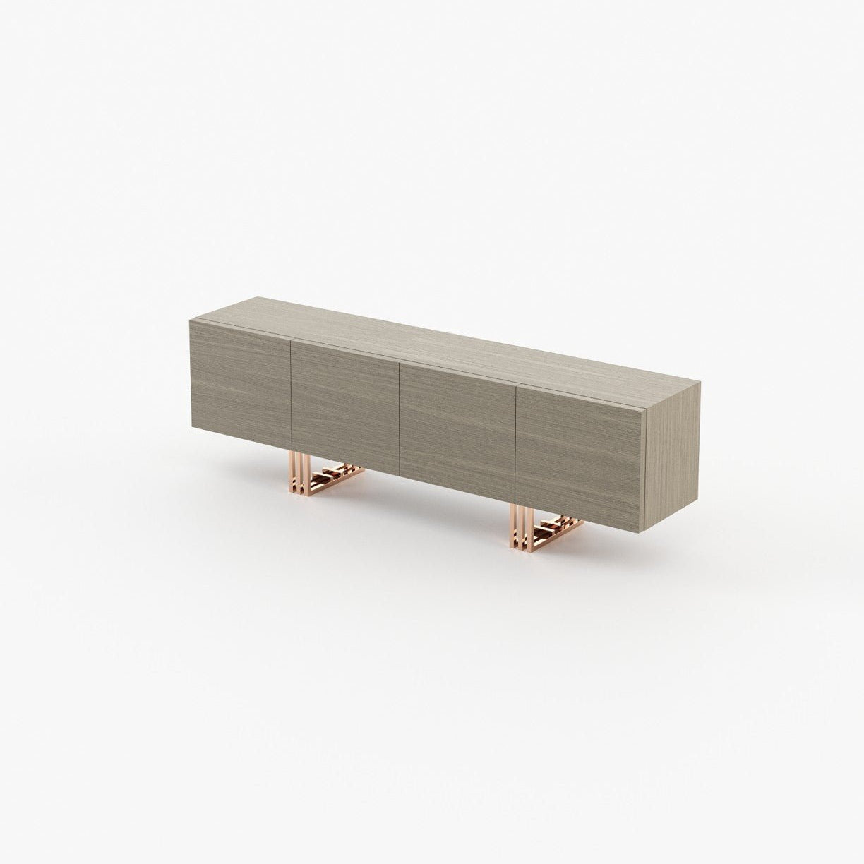 Laskasas LYON Storage Unit Aged Oak Veneer Matte - Araco Interiors