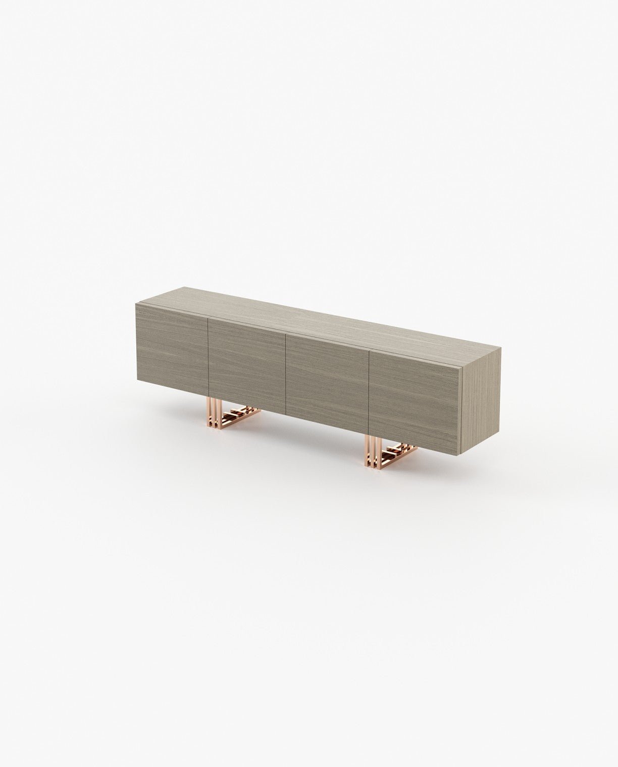 Laskasas LYON Storage Unit Aged Oak Veneer Matte - Araco Interiors