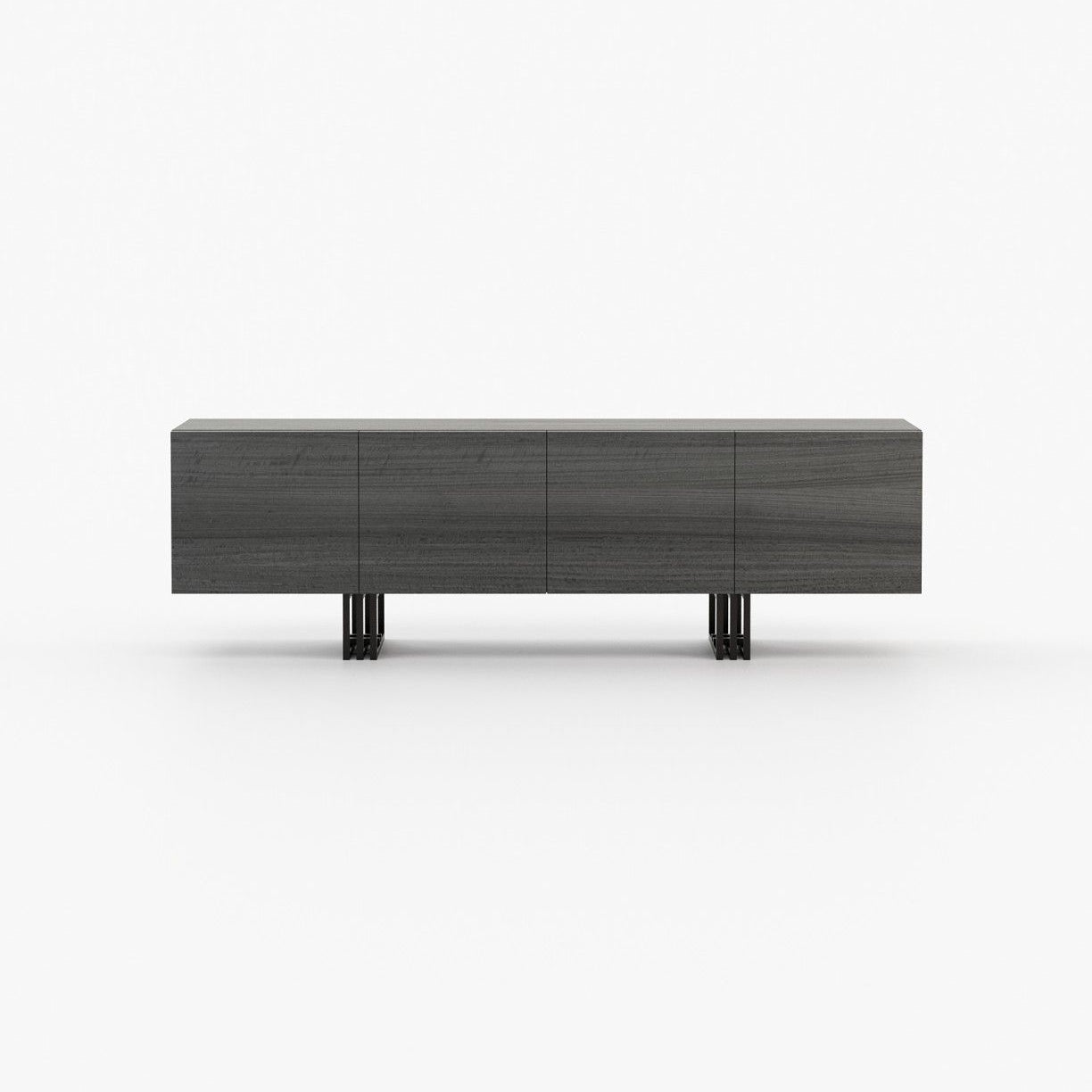 Laskasas LYON Storage Unit Grey Eucalyptus Veneer Matte - Araco Interiors