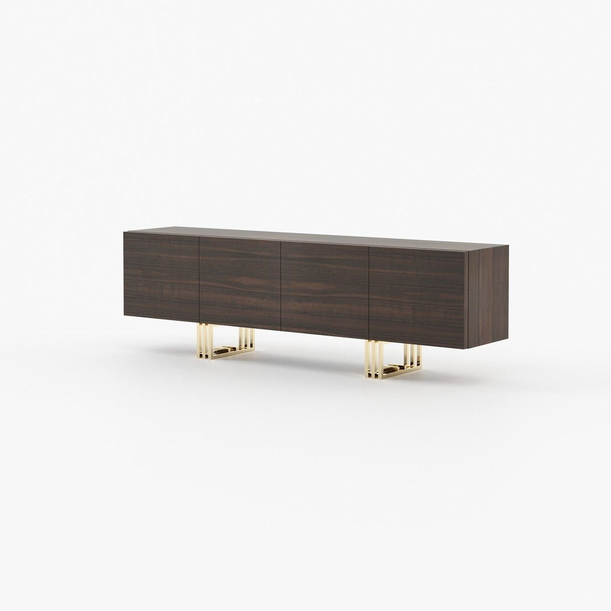 Laskasas LYON Storage Unit Smoked Eucalyptus Veneer Matte - Araco Interiors