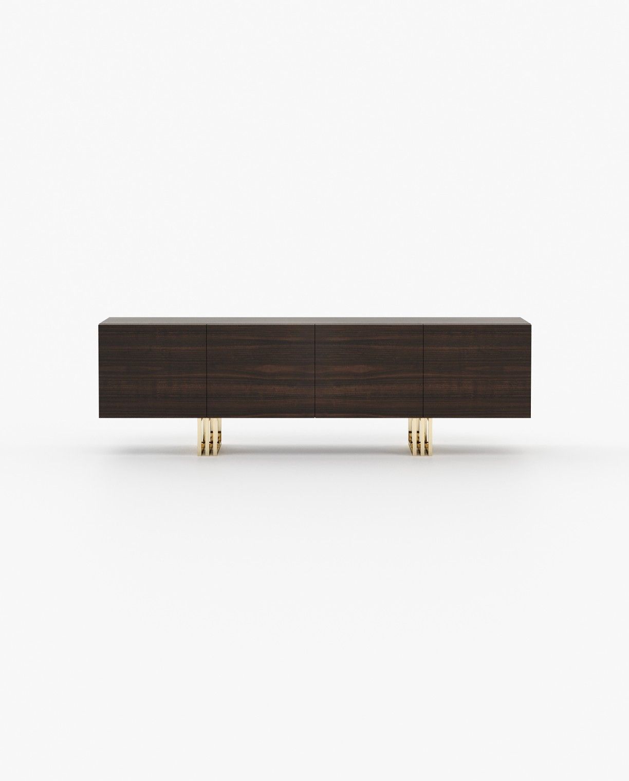Laskasas LYON Storage Unit Smoked Eucalyptus Veneer Matte - Araco Interiors