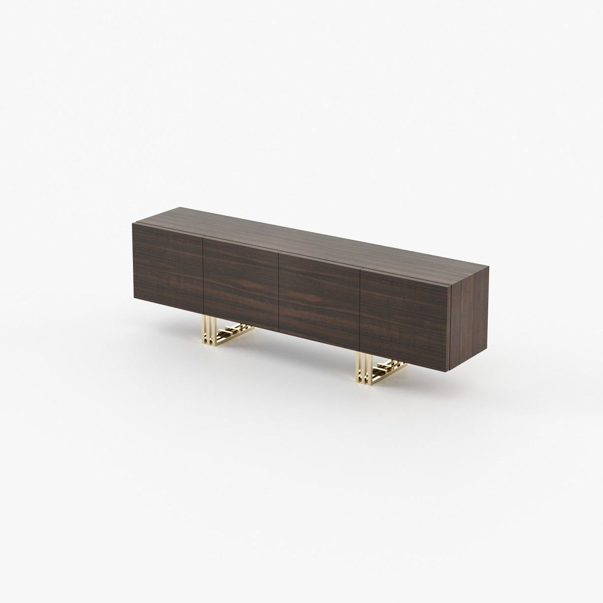 Laskasas LYON Storage Unit Smoked Eucalyptus Veneer Matte - Araco Interiors