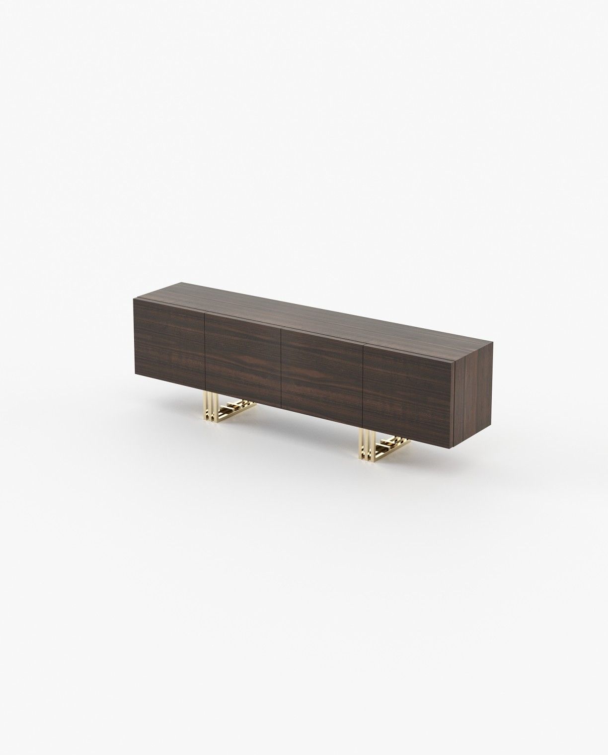 Laskasas LYON Storage Unit Smoked Eucalyptus Veneer Matte - Araco Interiors