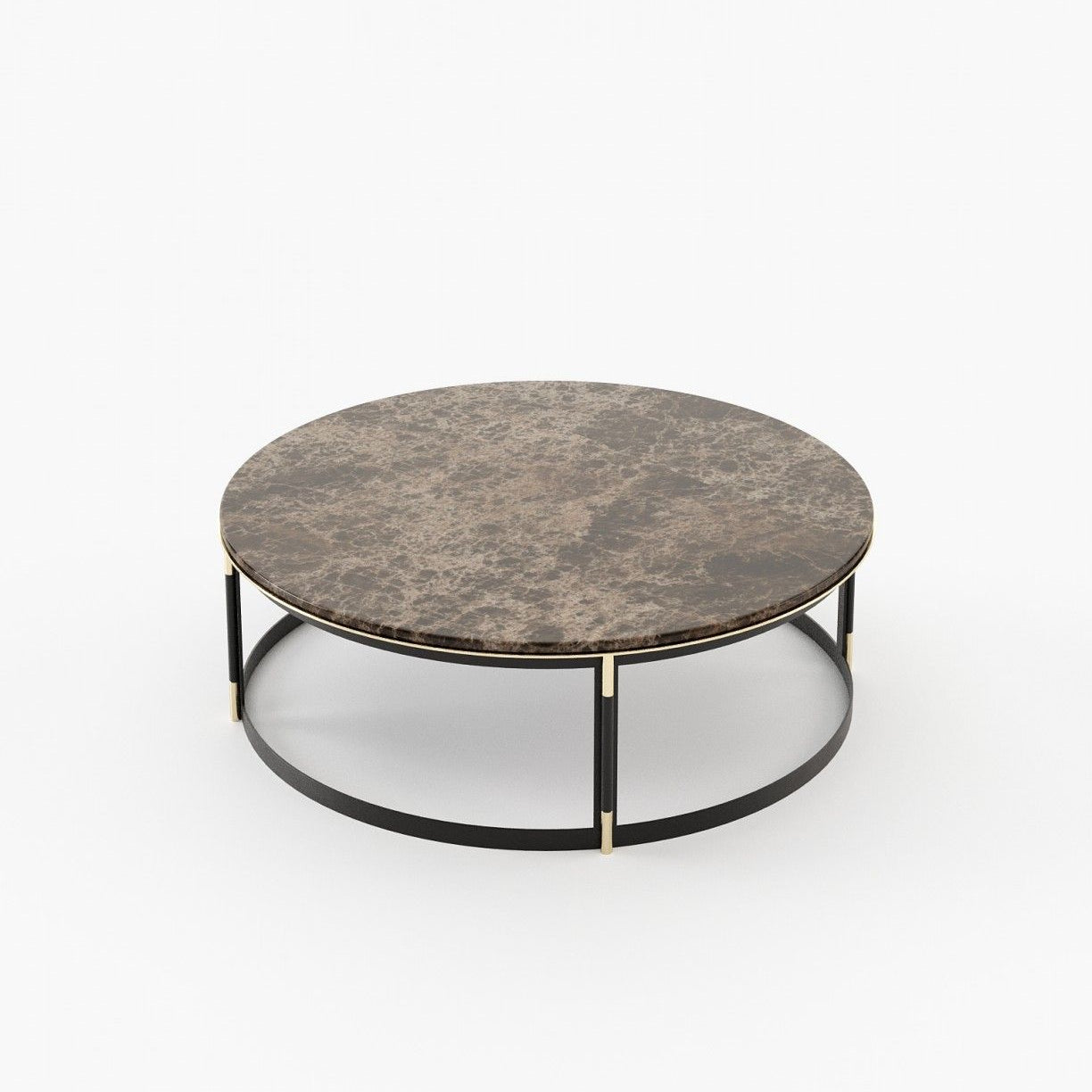 Laskasas LYSSA Coffee Table Emperador Dark Polished Marble - Araco Interiors