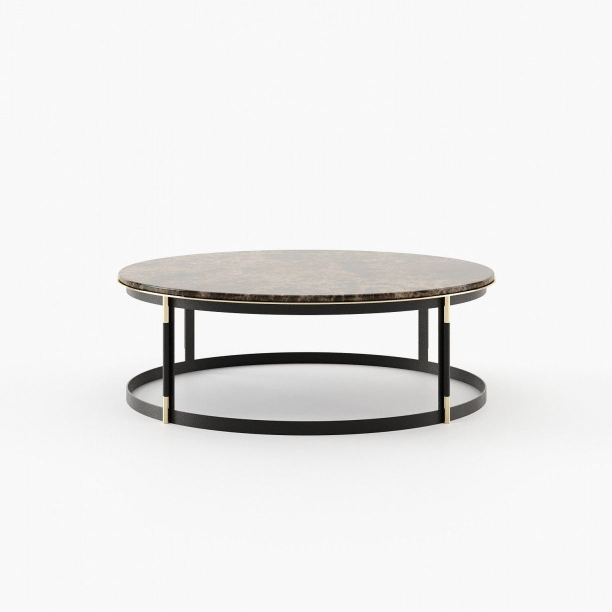 Laskasas LYSSA Coffee Table Emperador Dark Polished Marble - Araco Interiors