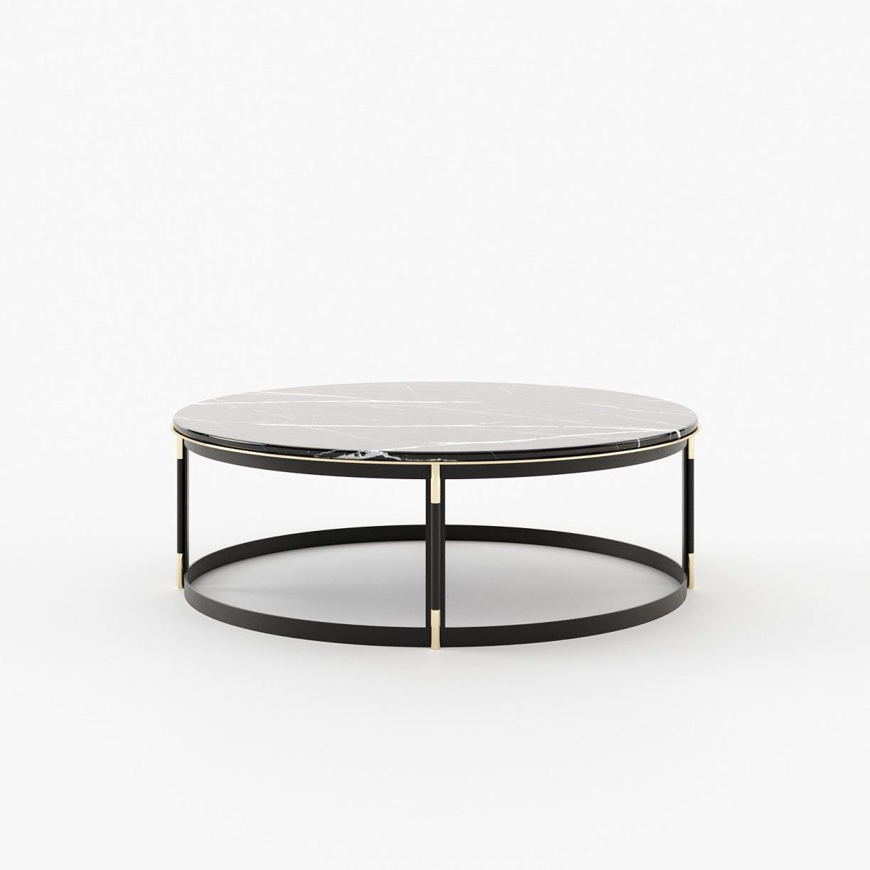 Laskasas LYSSA Coffee Table Nero Marquina Polished Marble - Araco Interiors
