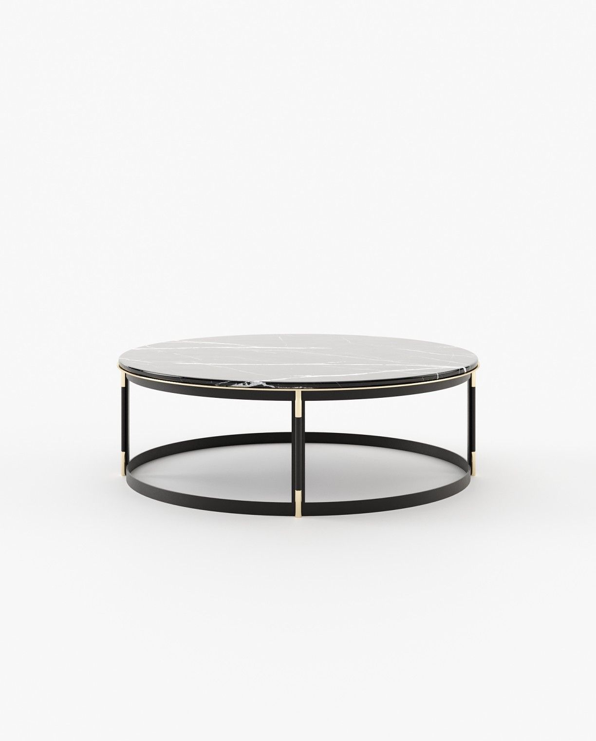 Laskasas LYSSA Coffee Table Nero Marquina Polished Marble - Araco Interiors