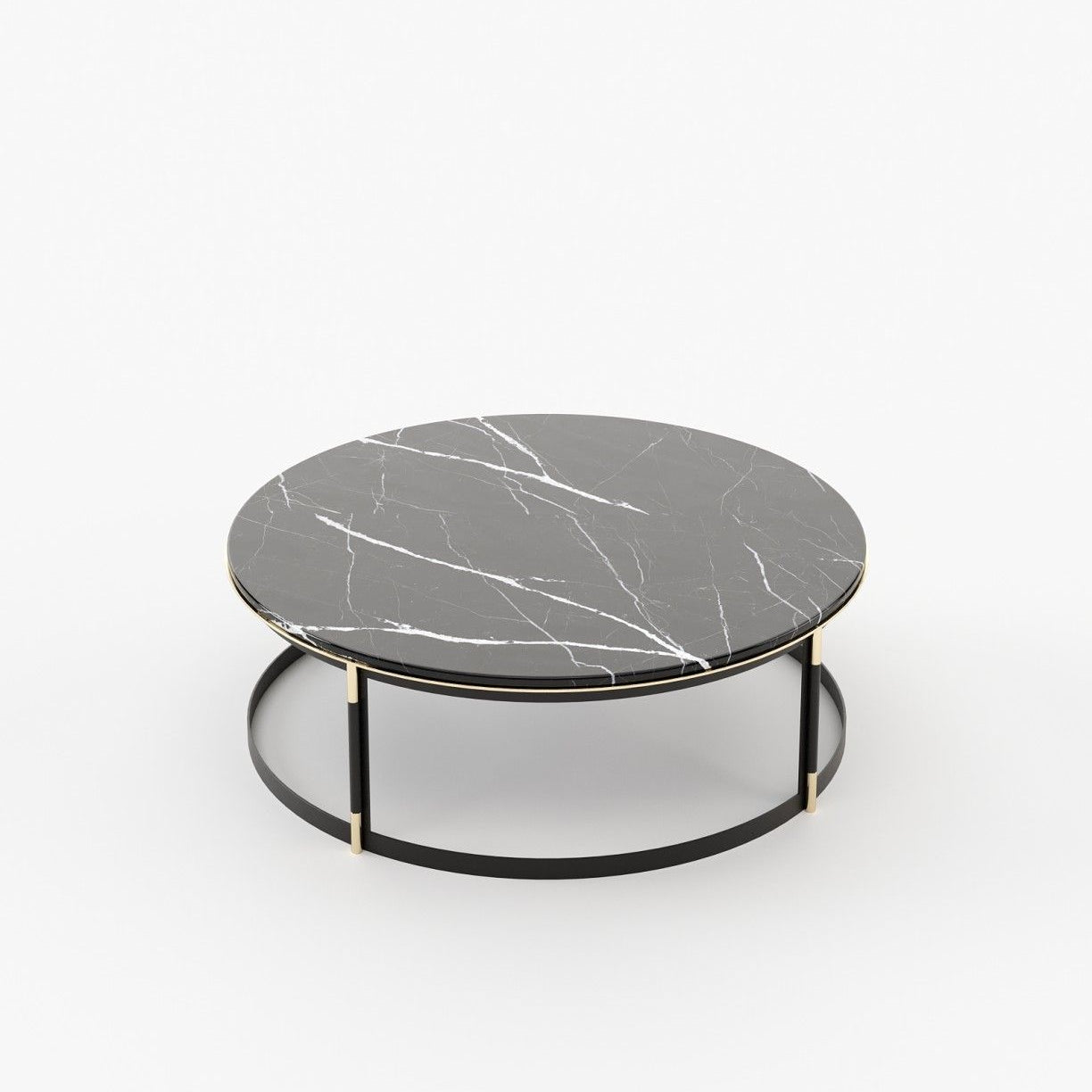 Laskasas LYSSA Coffee Table Nero Marquina Polished Marble - Araco Interiors
