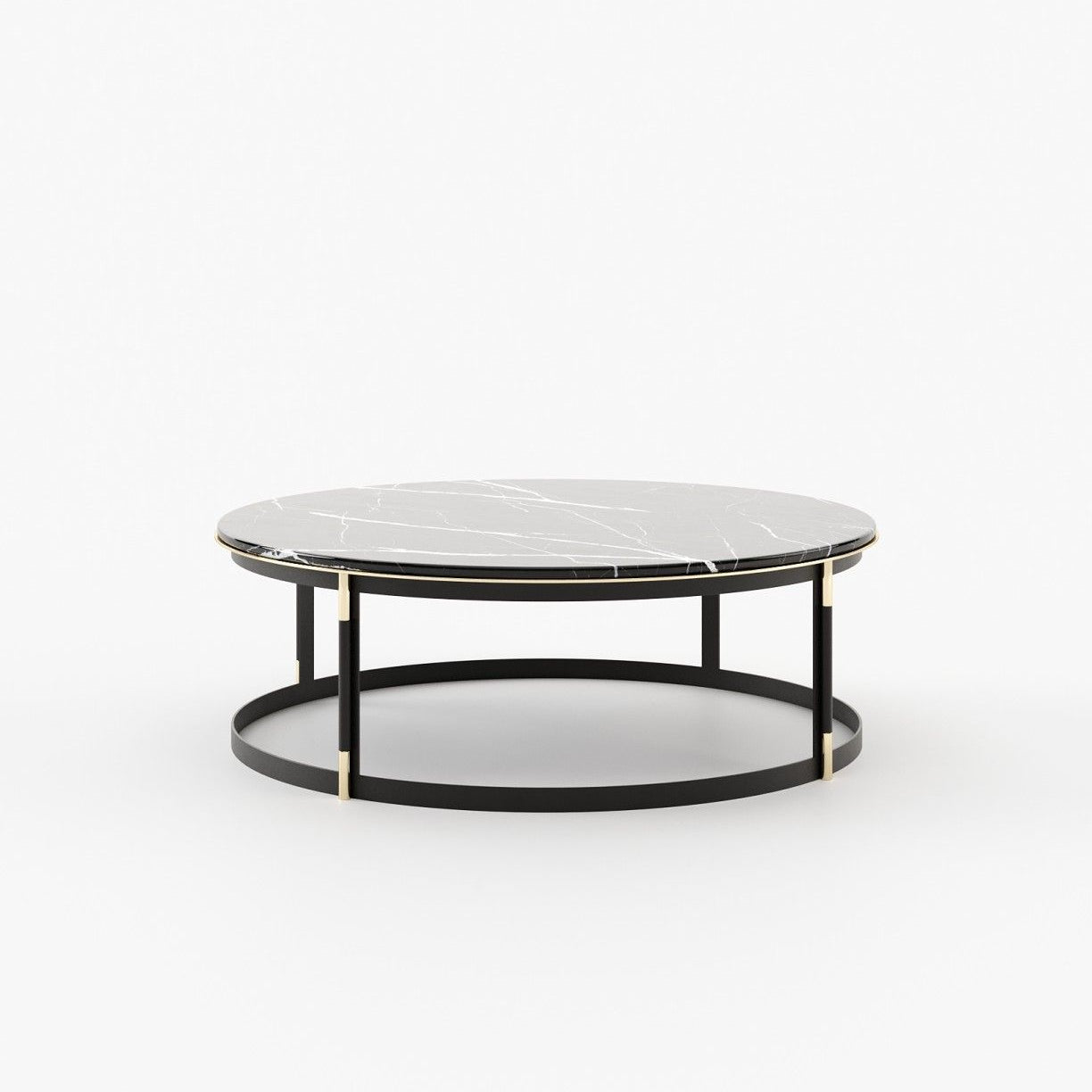 Laskasas LYSSA Coffee Table Nero Marquina Polished Marble - Araco Interiors