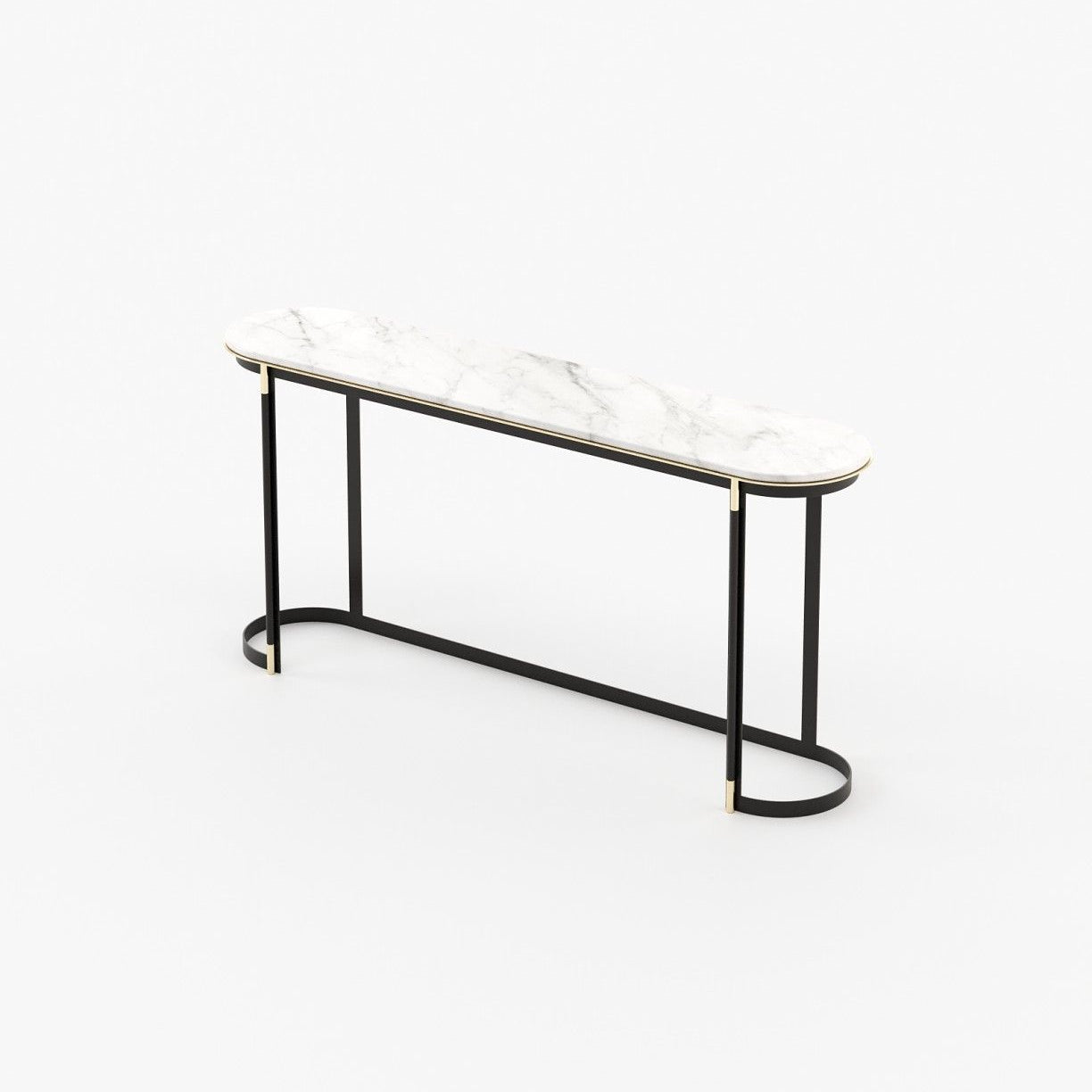 Laskasas LYSSA Console Table Carrara Marble - Araco Interiors