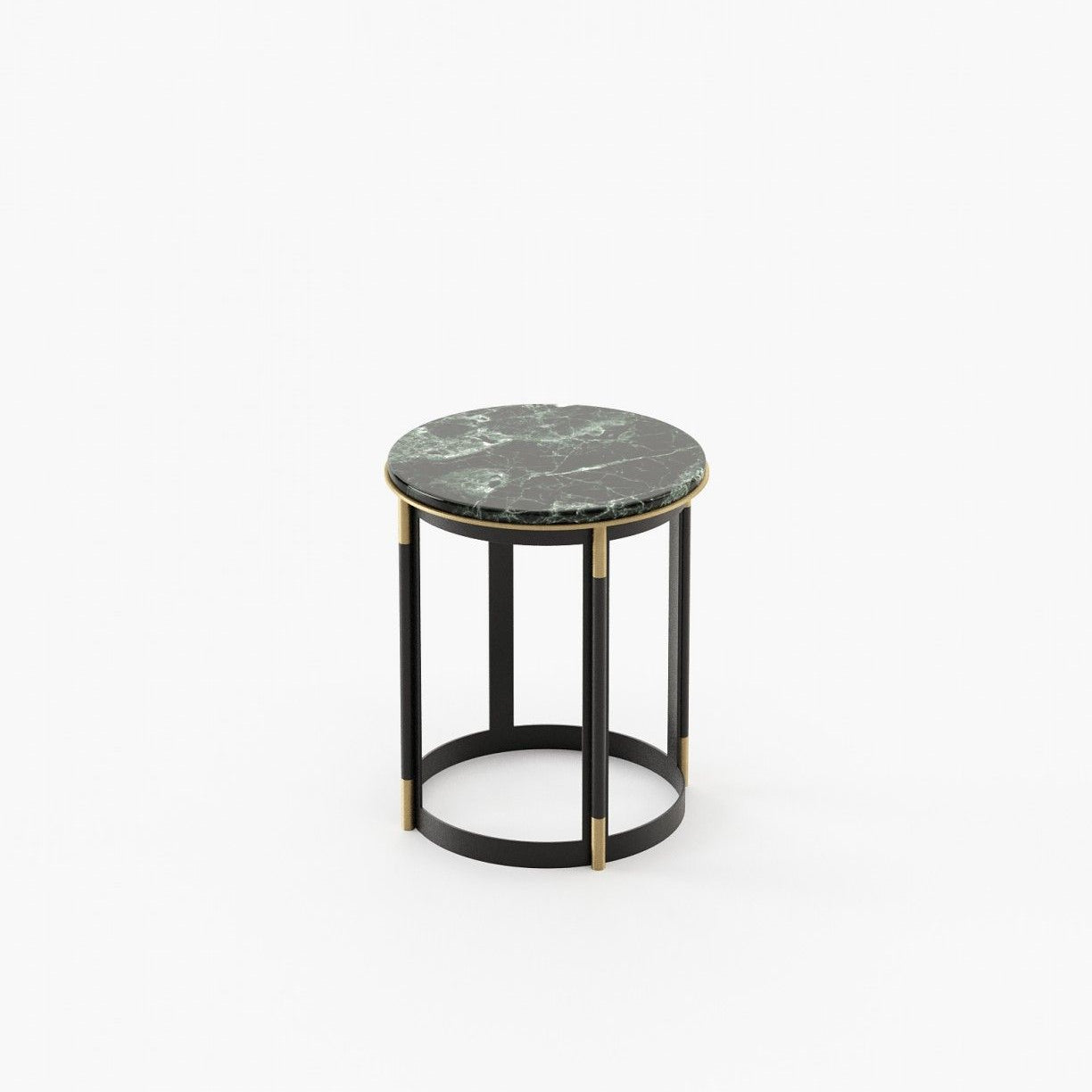 Laskasas LYSSA Nest & Side Table Verde Issorie Polished Marble - Araco Interiors