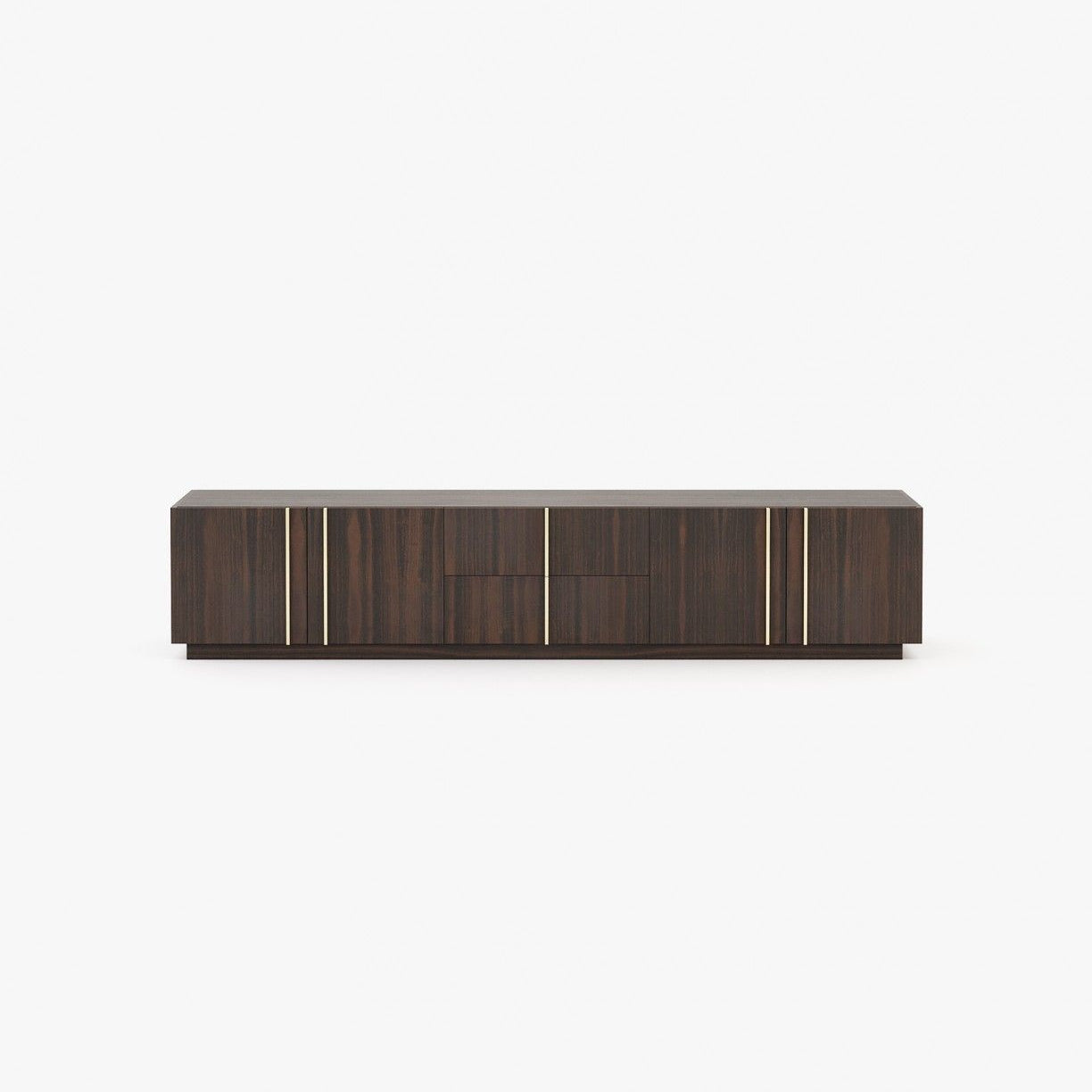 Laskasas MACAU Media Unit Smoked Eucalyptus Veneer Matte - Araco Interiors