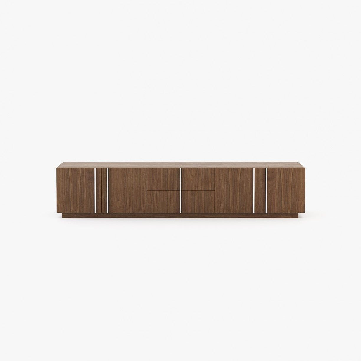 Laskasas MACAU Media Unit Walnut Veneer Matte - Araco Interiors