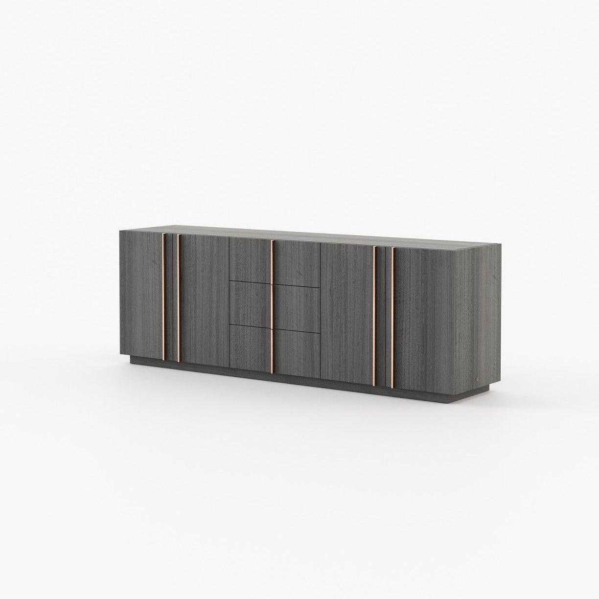 Laskasas MACAU Sideboard Grey Eucalyptus Veneer Matte - Araco Interiors