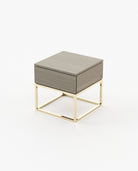 Laskasas MALÉ Bedside Cabinet & Table Aged Oak Veneer Matte - Araco Interiors