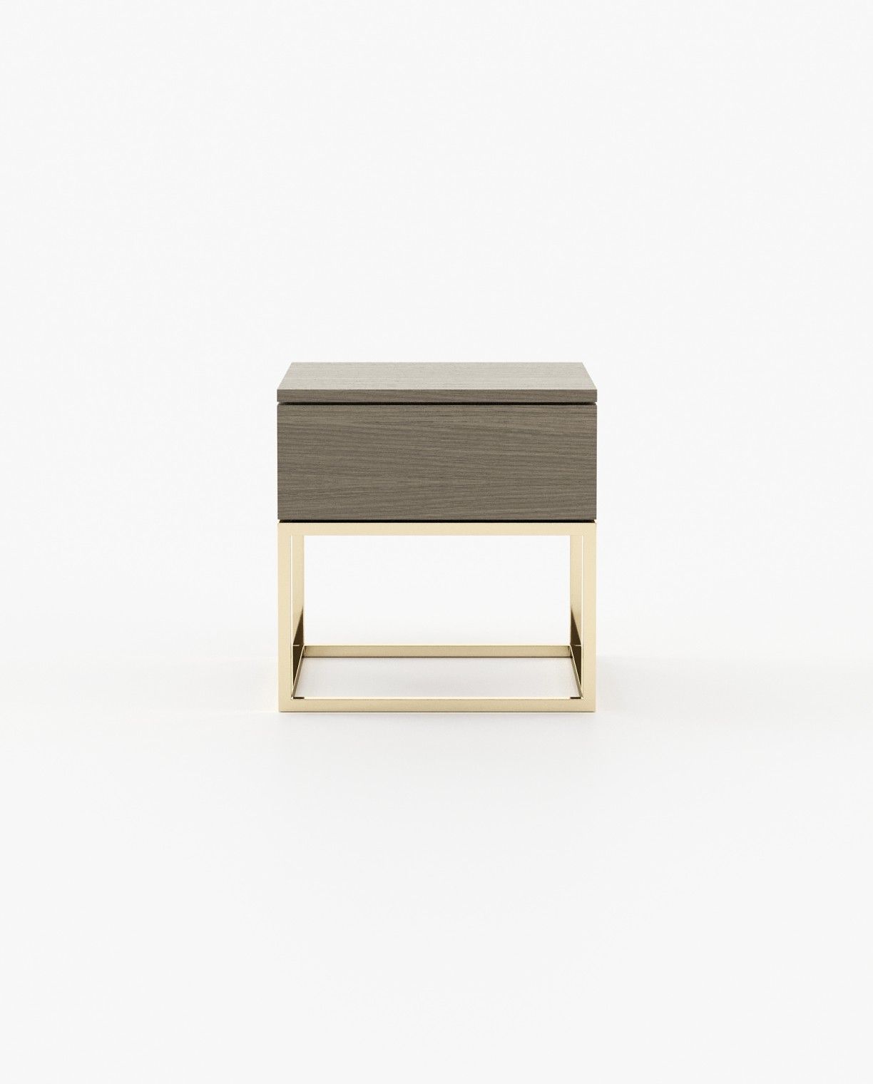 Laskasas MALÉ Bedside Cabinet & Table Aged Oak Veneer Matte - Araco Interiors
