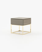 Laskasas MALÉ Bedside Cabinet & Table Aged Oak Veneer Matte - Araco Interiors