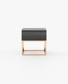 Laskasas MALÉ Bedside Cabinet & Table Grey Eucalyptus Veneer Matte - Araco Interiors