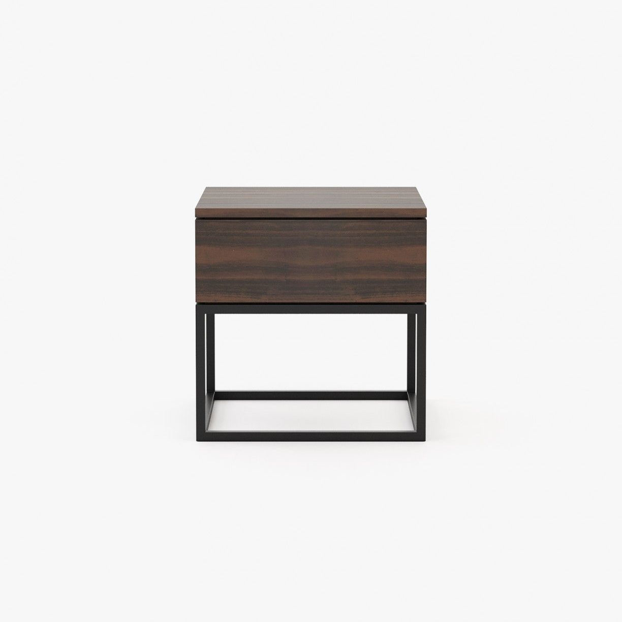 Laskasas MALÉ Bedside Cabinet & Table Smoked Eucalyptus Veneer Matte - Araco Interiors