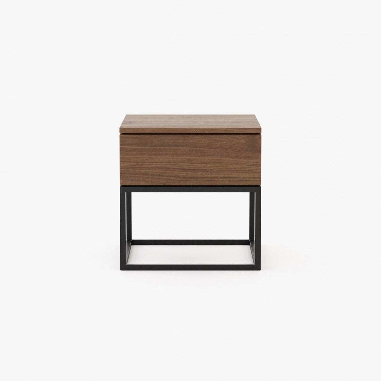 Laskasas MALÉ Bedside Cabinet & Table Walnut Veneer Matte - Araco Interiors