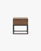 Laskasas MALÉ Bedside Cabinet & Table Walnut Veneer Matte - Araco Interiors