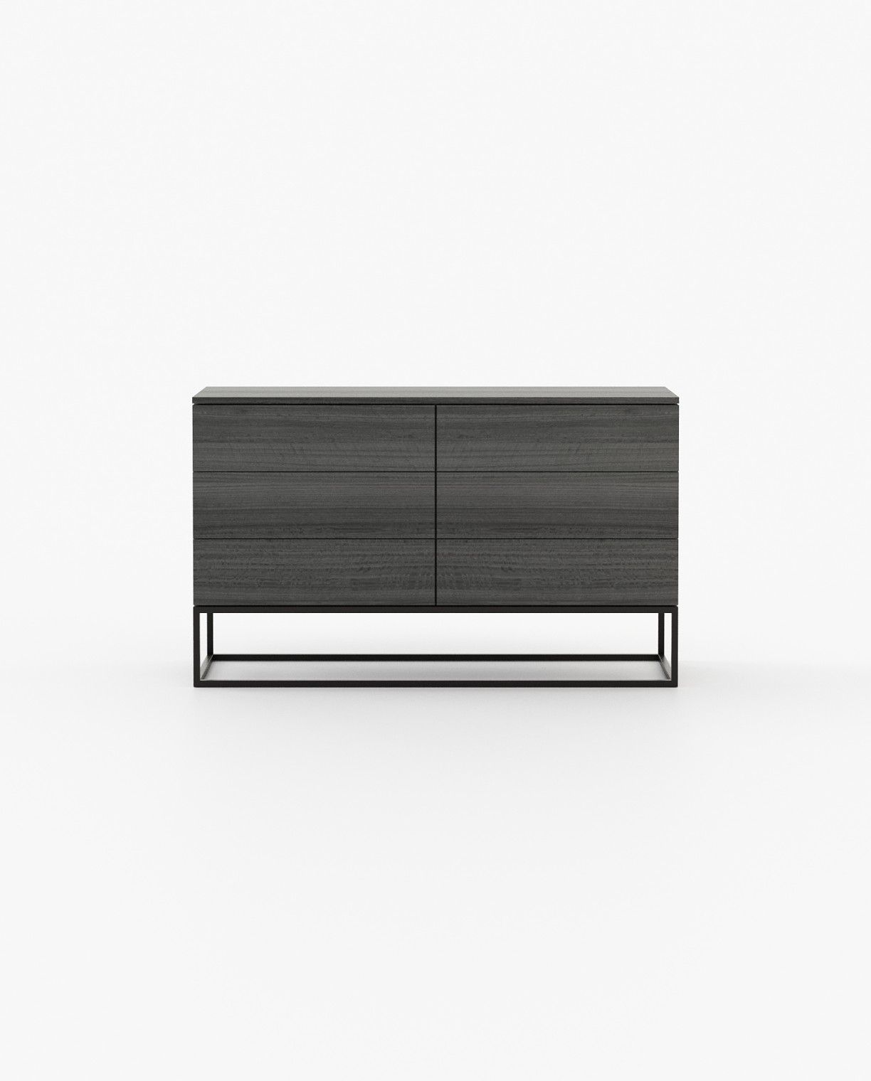 Laskasas MALE Set of 6 Chest of Drawers Grey Eucalyptus Veneer Matte - Araco Interiors