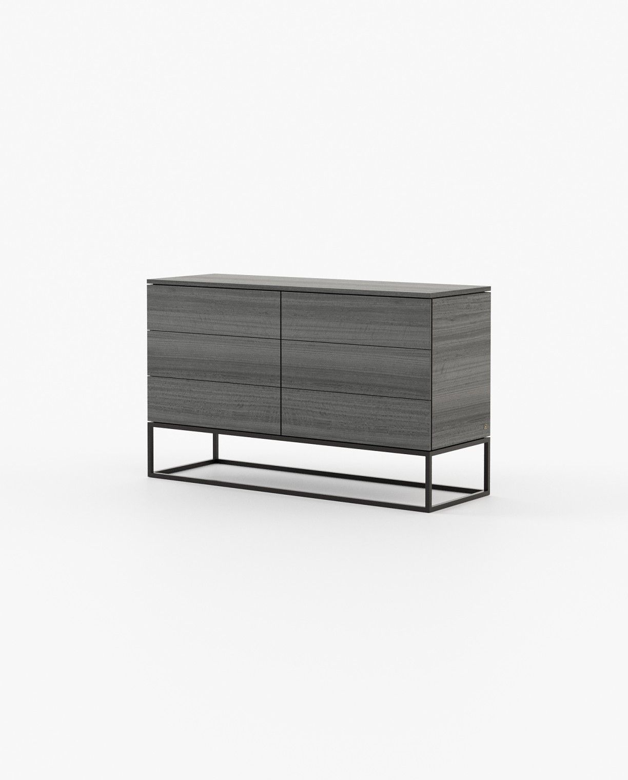 Laskasas MALE Set of 6 Chest of Drawers Grey Eucalyptus Veneer Matte - Araco Interiors