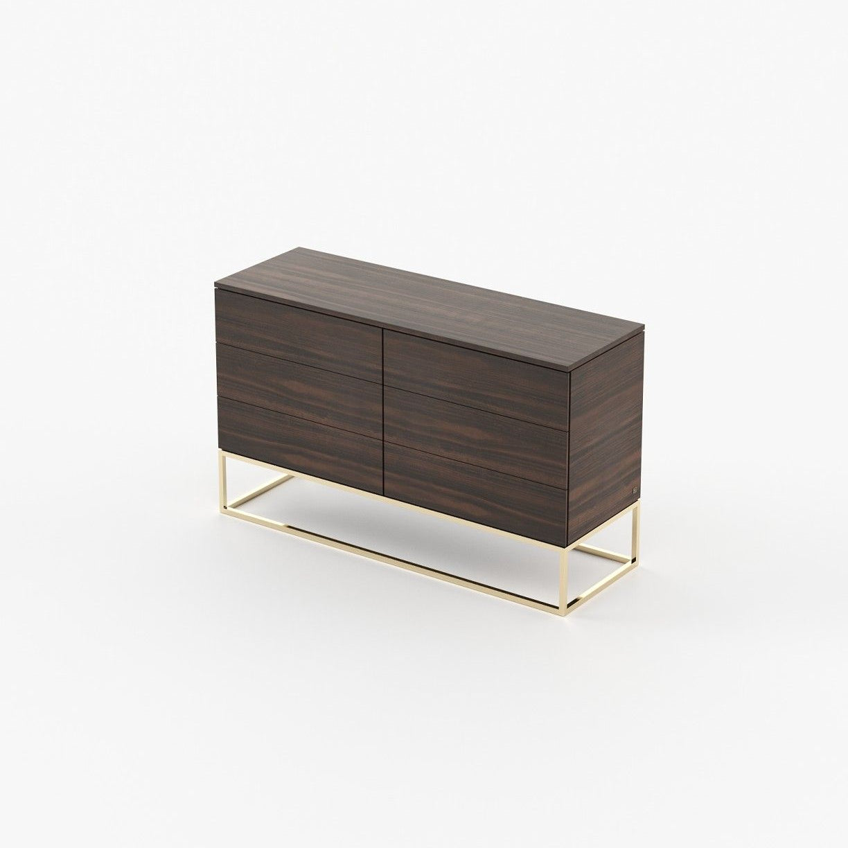 Laskasas MALE Set of 6 Chest of Drawers Smoked Eucalyptus Veneer Matte - Araco Interiors