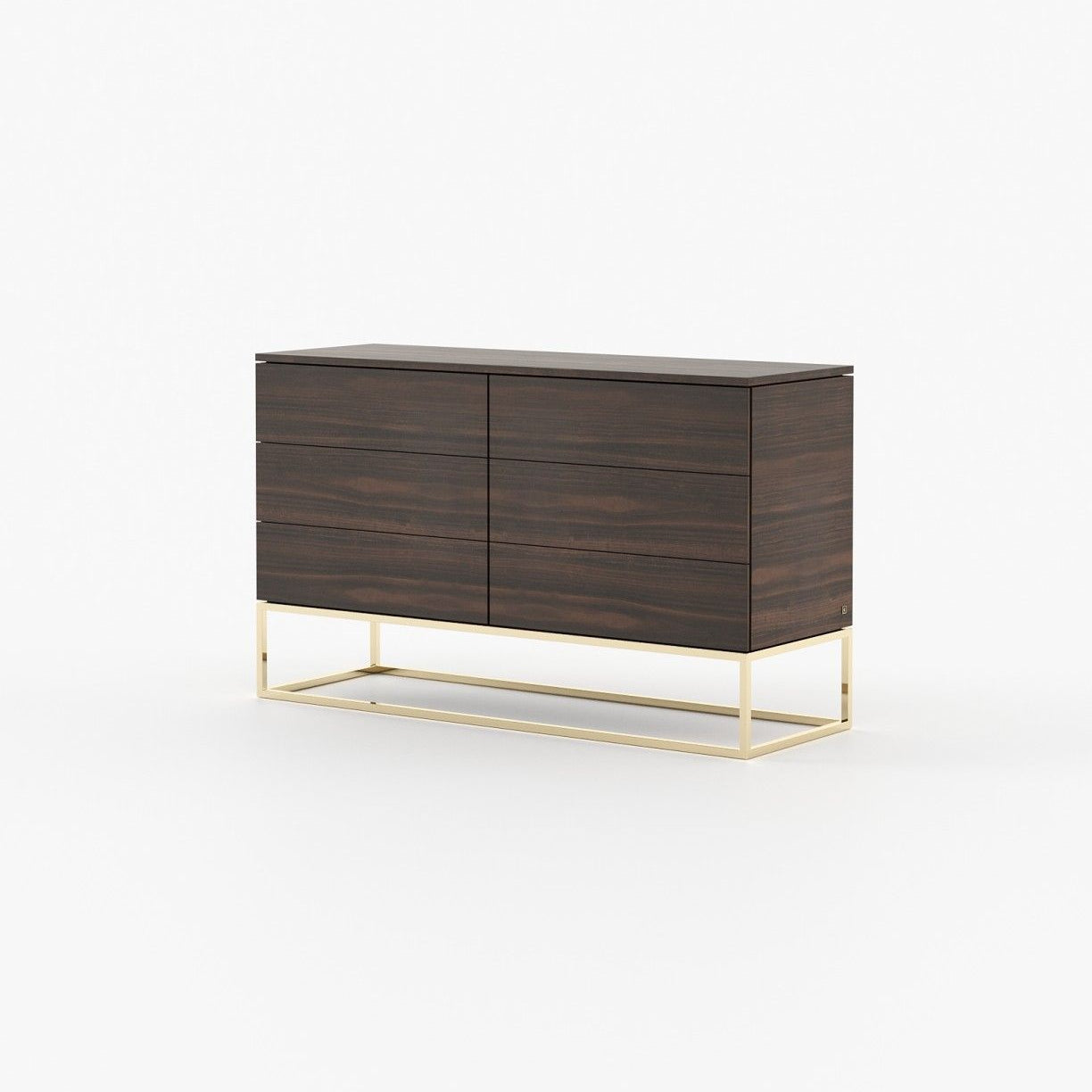 Laskasas MALE Set of 6 Chest of Drawers Smoked Eucalyptus Veneer Matte - Araco Interiors