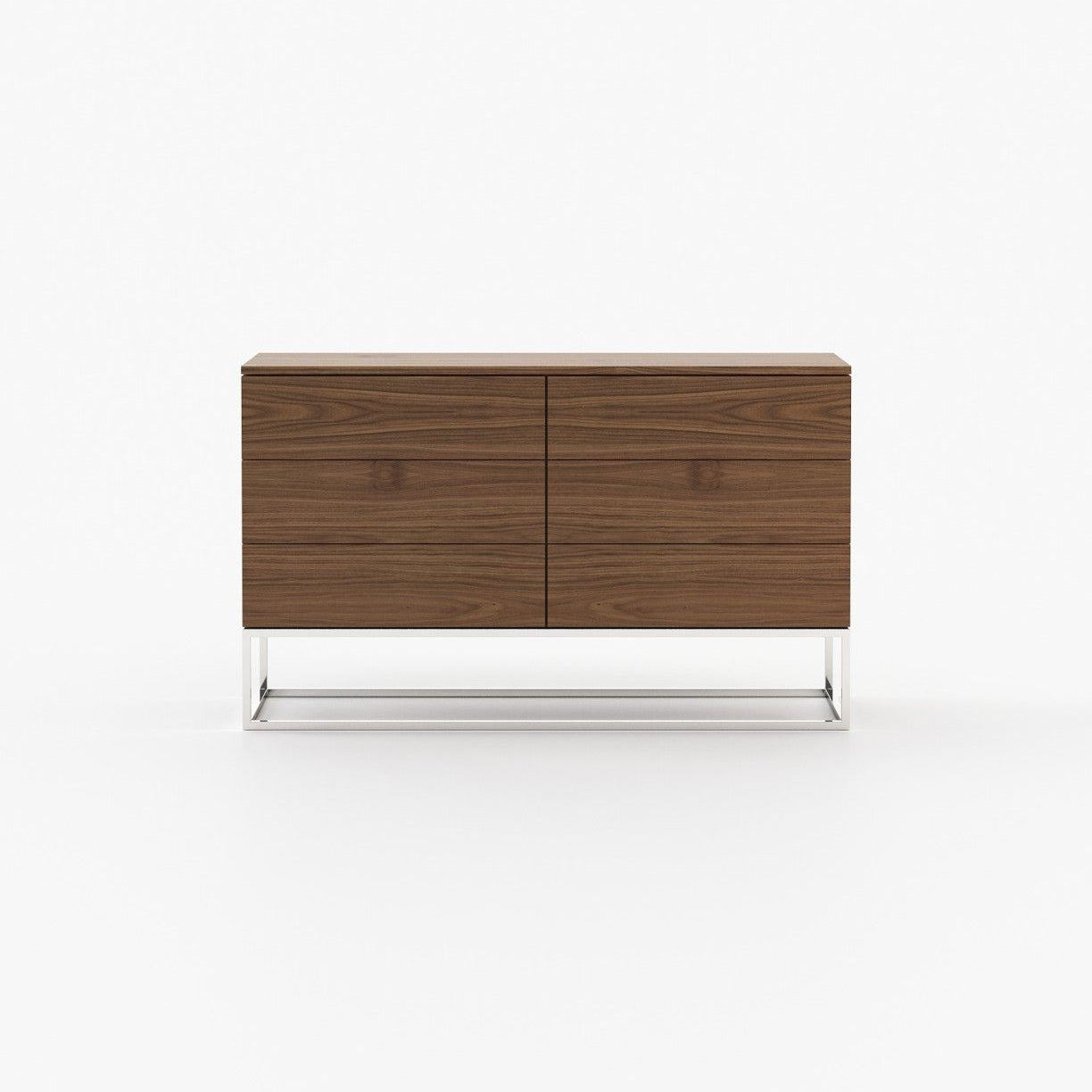 Laskasas MALE Set of 6 Chest of Drawers Walnut Veneer Matte - Araco Interiors