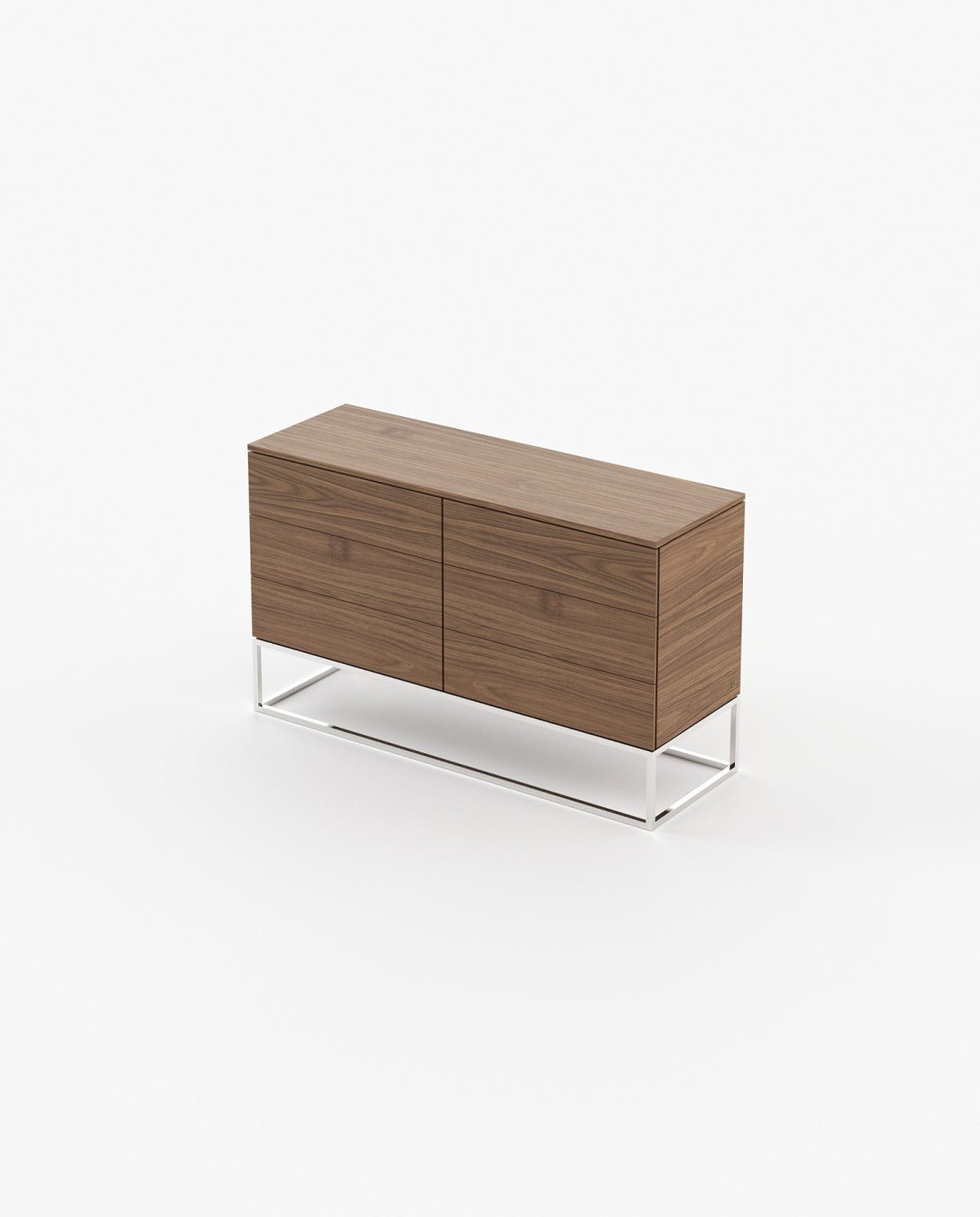 Laskasas MALE Set of 6 Chest of Drawers Walnut Veneer Matte - Araco Interiors