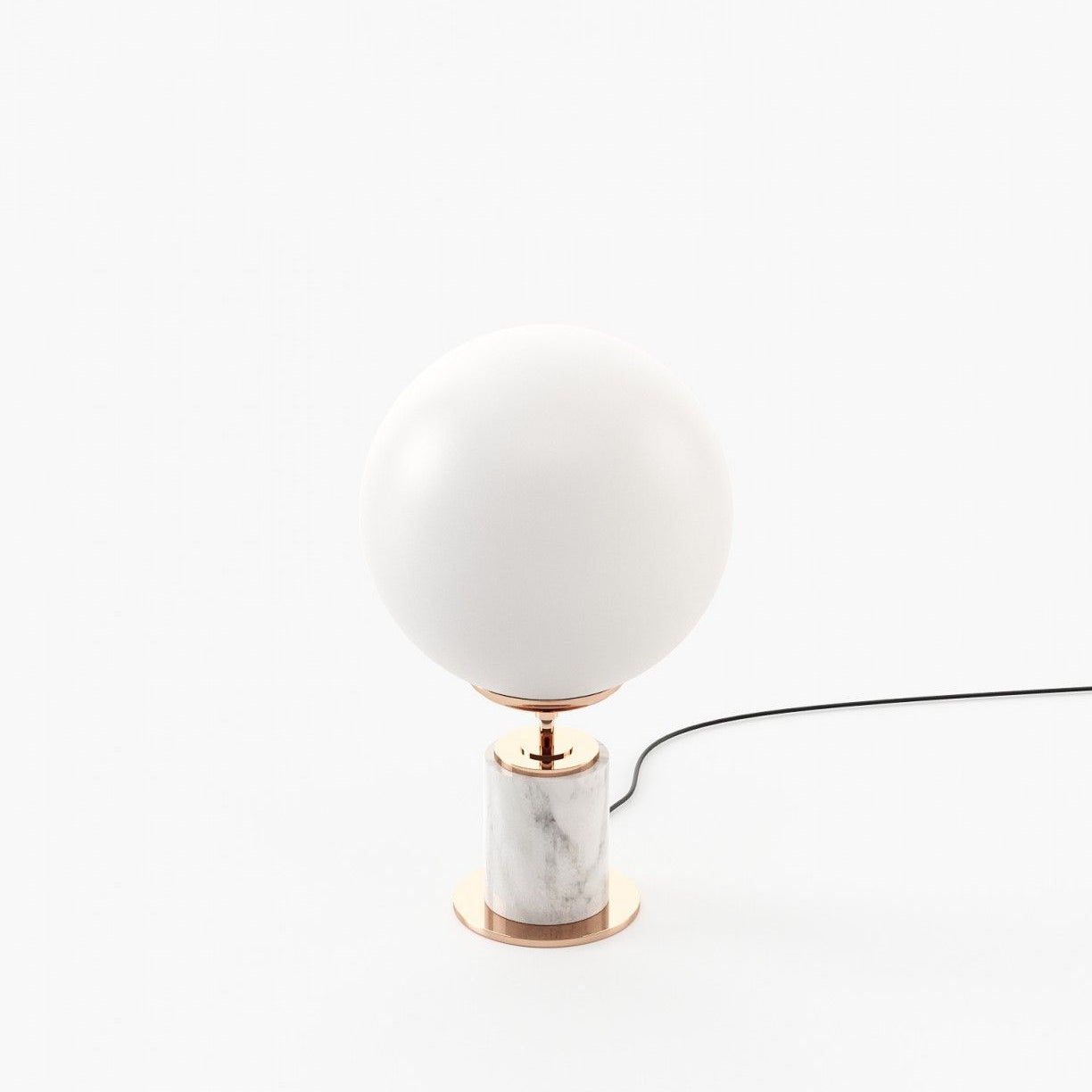 Laskasas MARCEL Table & Desk Lamp Carrara Marble - Araco Interiors