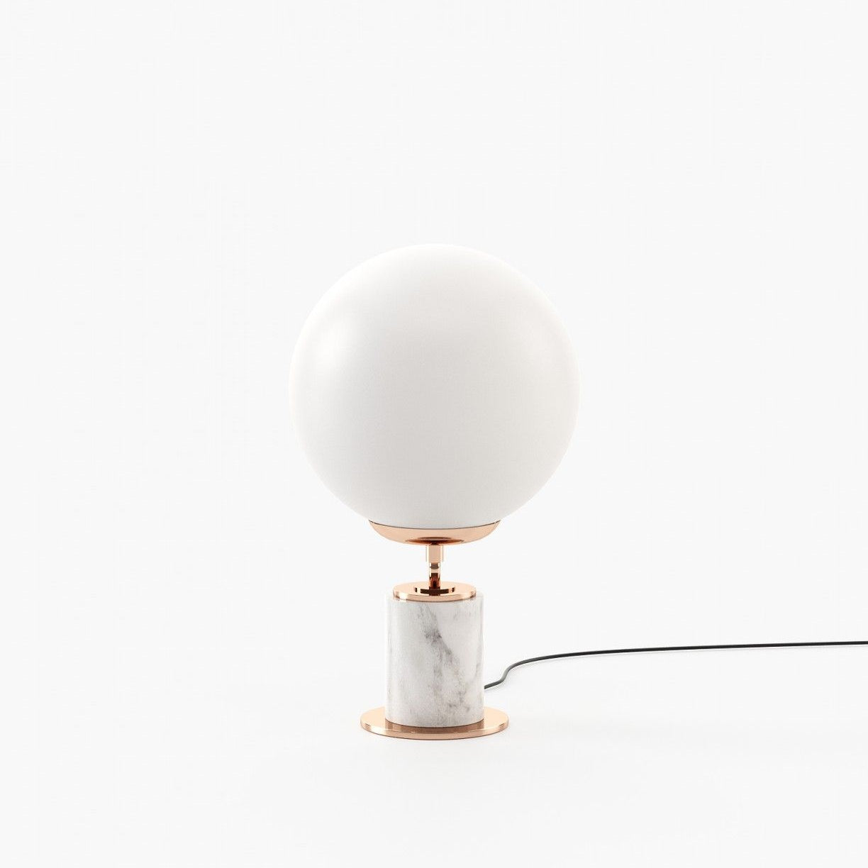 Laskasas MARCEL Table & Desk Lamp Carrara Marble - Araco Interiors