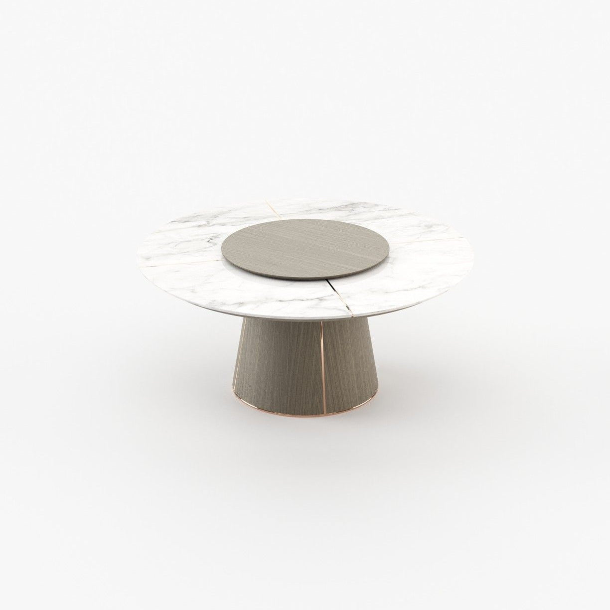 Laskasas MARILYN Dining & Bar Table Aged Oak Veneer Matte - Araco Interiors