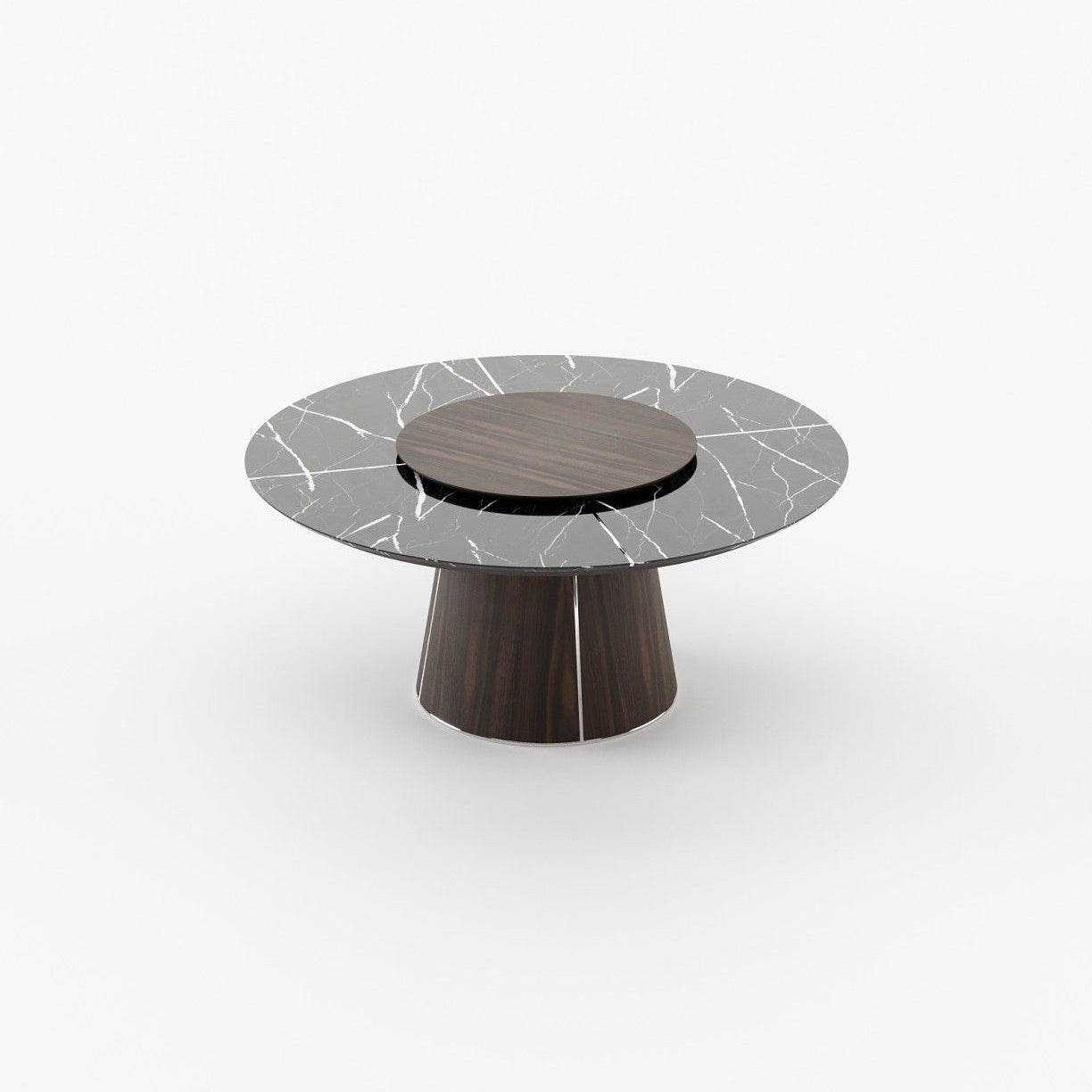 Laskasas MARILYN Dining & Bar Table Smoked Eucalyptus Veneer Matte - Araco Interiors