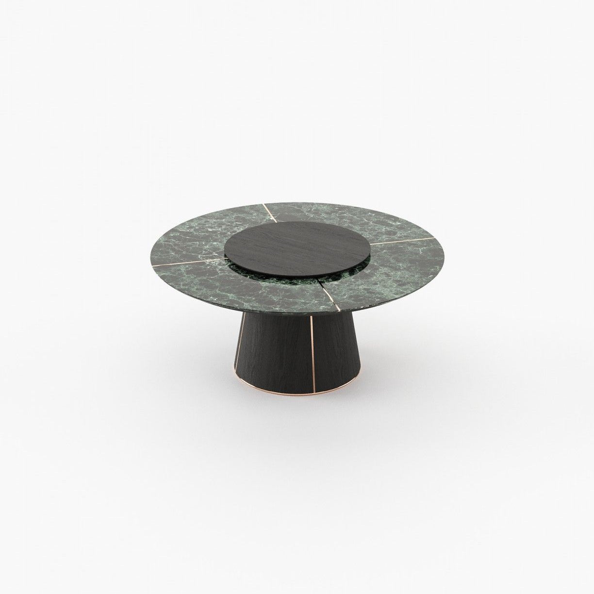 Laskasas MARILYN Dining & Bar Table Verde Issorie Polished Marble - Araco Interiors