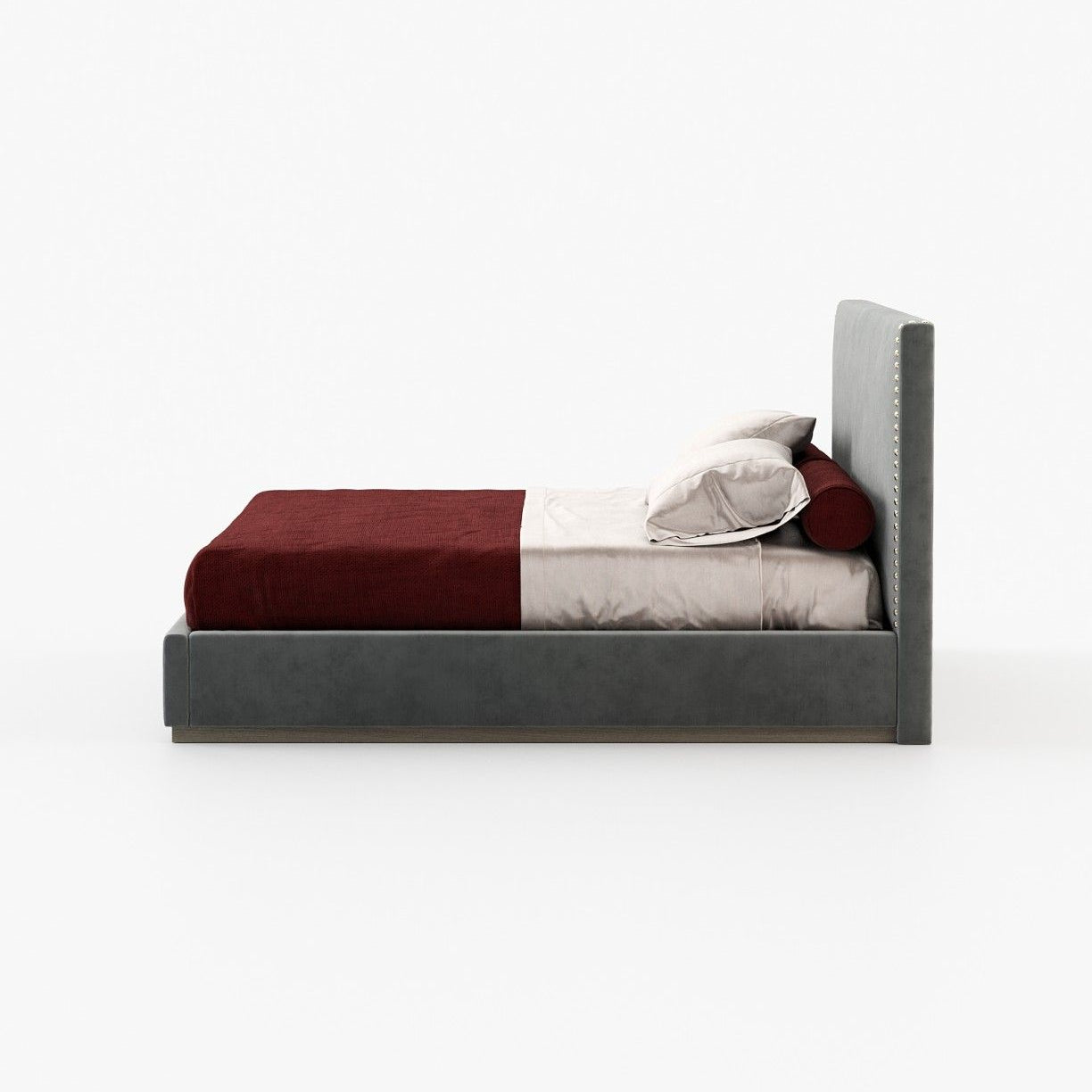 Laskasas MARLIN Bed & Headboard Piera Anthracite - Araco Interiors