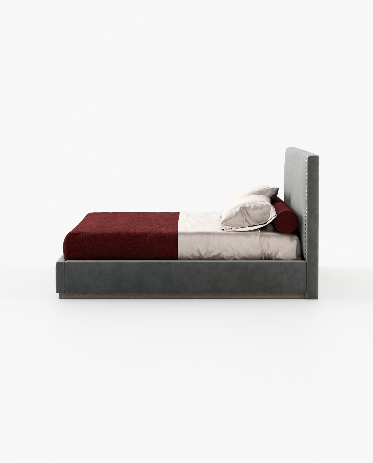 Laskasas MARLIN Bed & Headboard Piera Anthracite - Araco Interiors