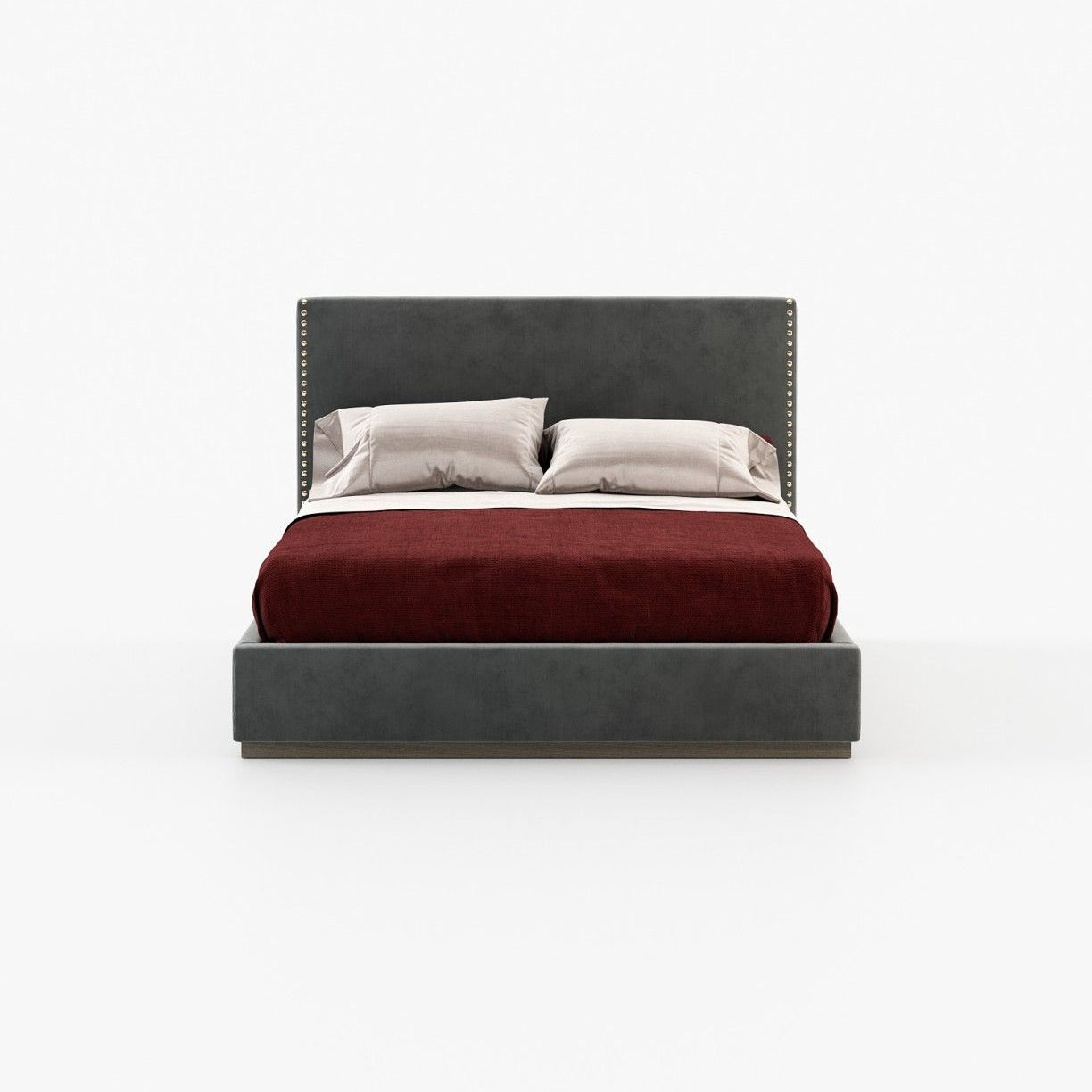 Laskasas MARLIN Bed & Headboard Piera Anthracite - Araco Interiors