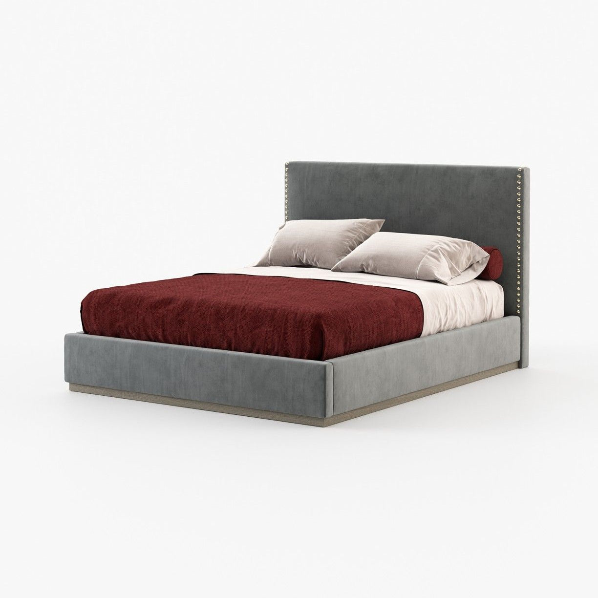 Laskasas MARLIN Bed & Headboard Piera Anthracite - Araco Interiors