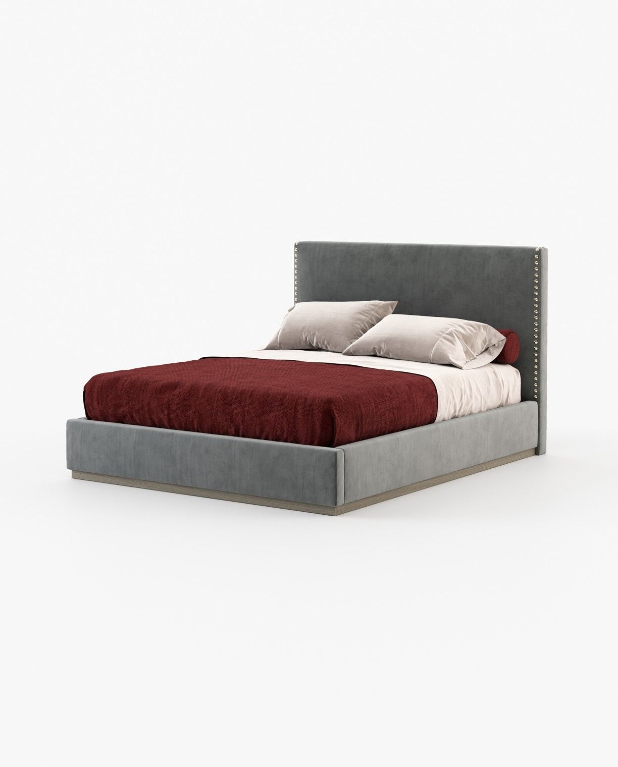 Laskasas MARLIN Bed & Headboard Piera Anthracite - Araco Interiors