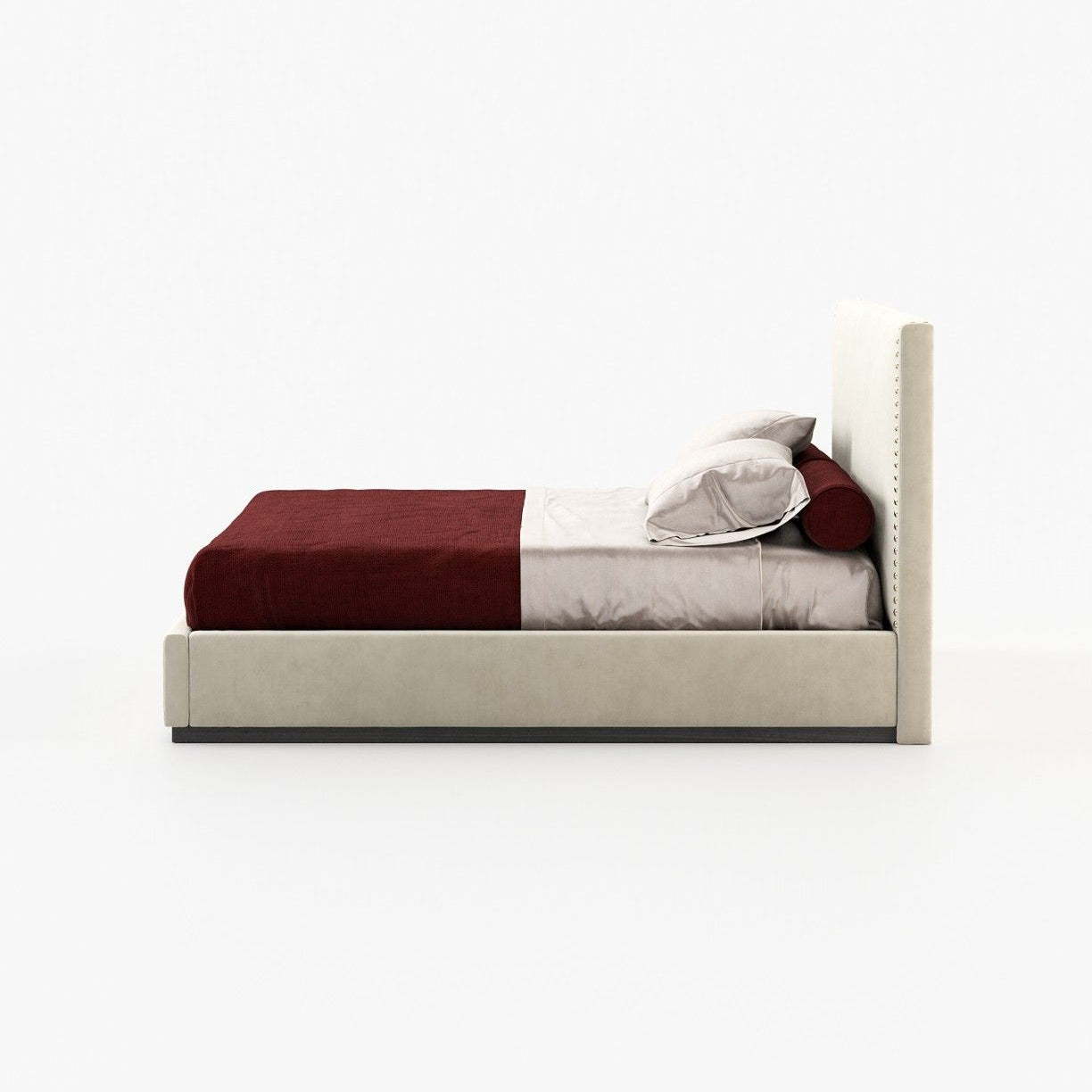 Laskasas MARLIN Bed & Headboard Vienna Cream - Araco Interiors
