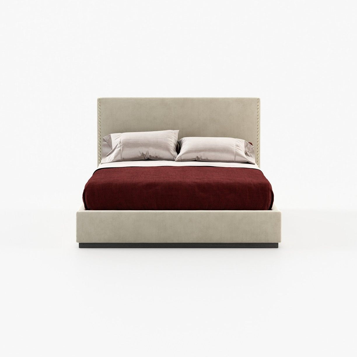 Laskasas MARLIN Bed & Headboard Vienna Cream - Araco Interiors