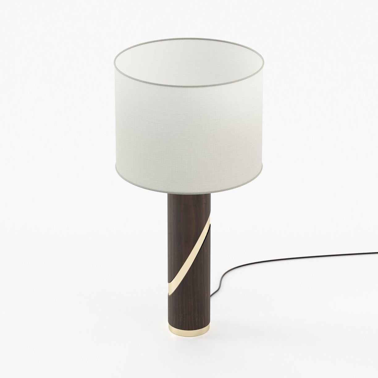Laskasas MARTIN Table & Desk Lamp Smoked Eucalyptus Veneer Matte - Araco Interiors