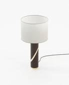 Laskasas MARTIN Table & Desk Lamp Smoked Eucalyptus Veneer Matte - Araco Interiors