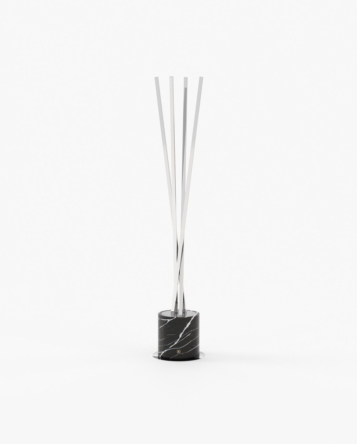 Laskasas MATT Coat & Umbrella Stand Nero Marquina Polished Marble - Araco Interiors