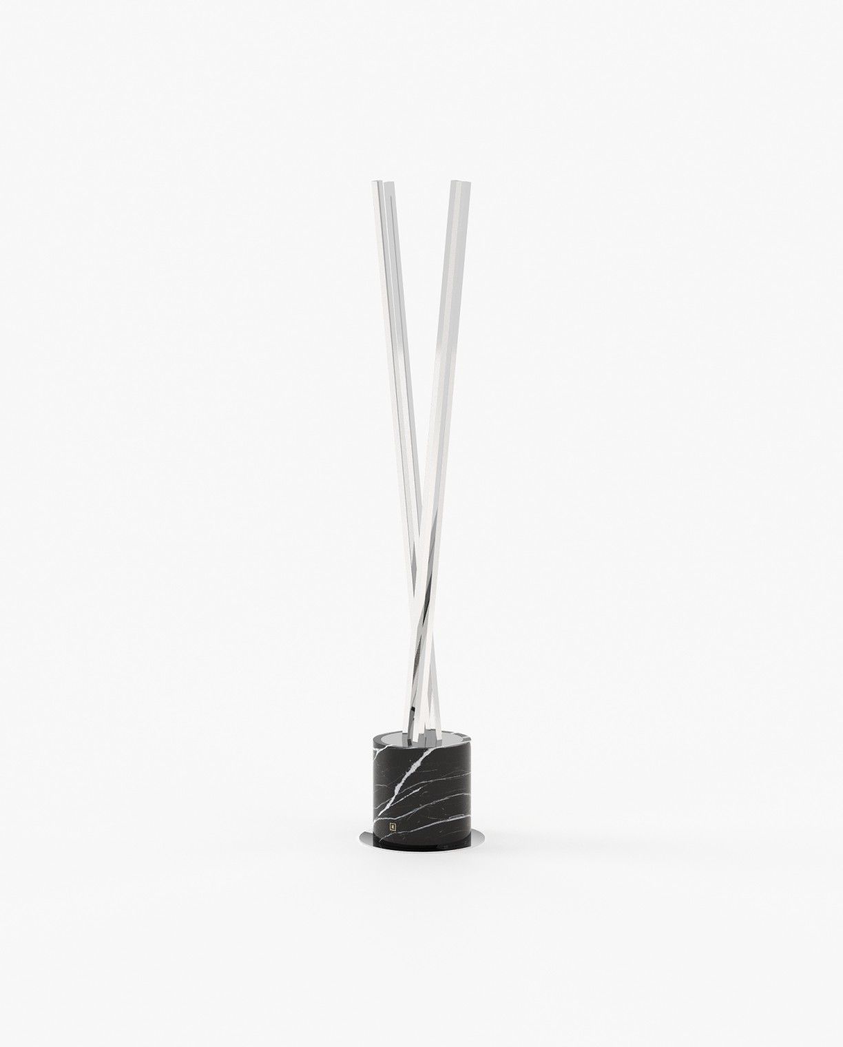Laskasas MATT Coat & Umbrella Stand Nero Marquina Polished Marble - Araco Interiors