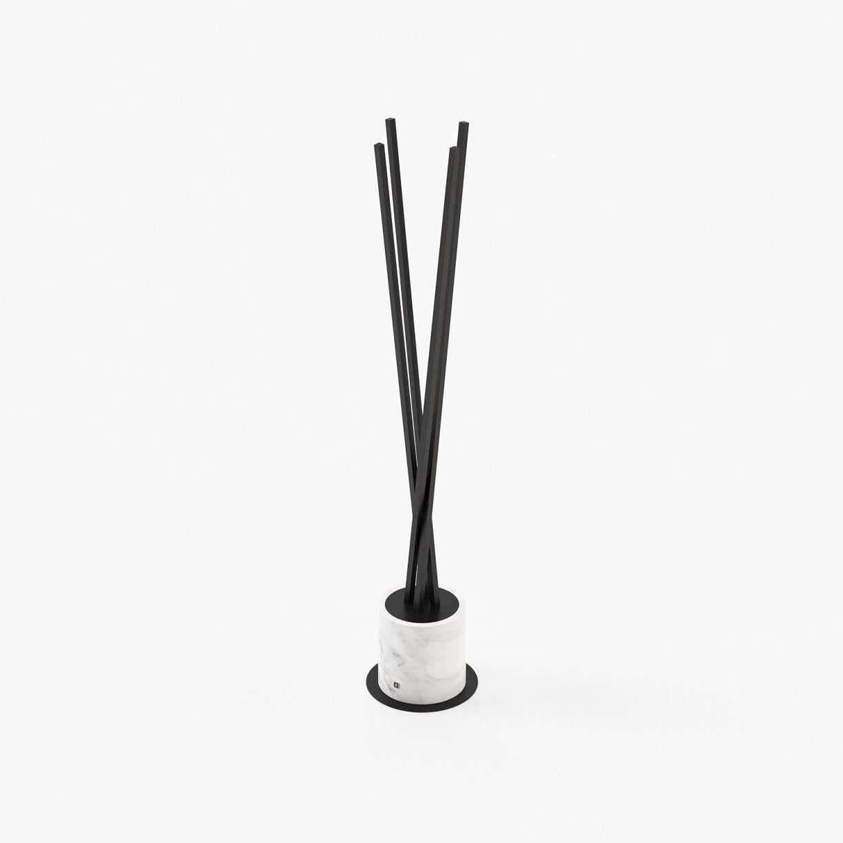 Laskasas MATT Coat & Umbrella Stand Textured Black Iron - Araco Interiors