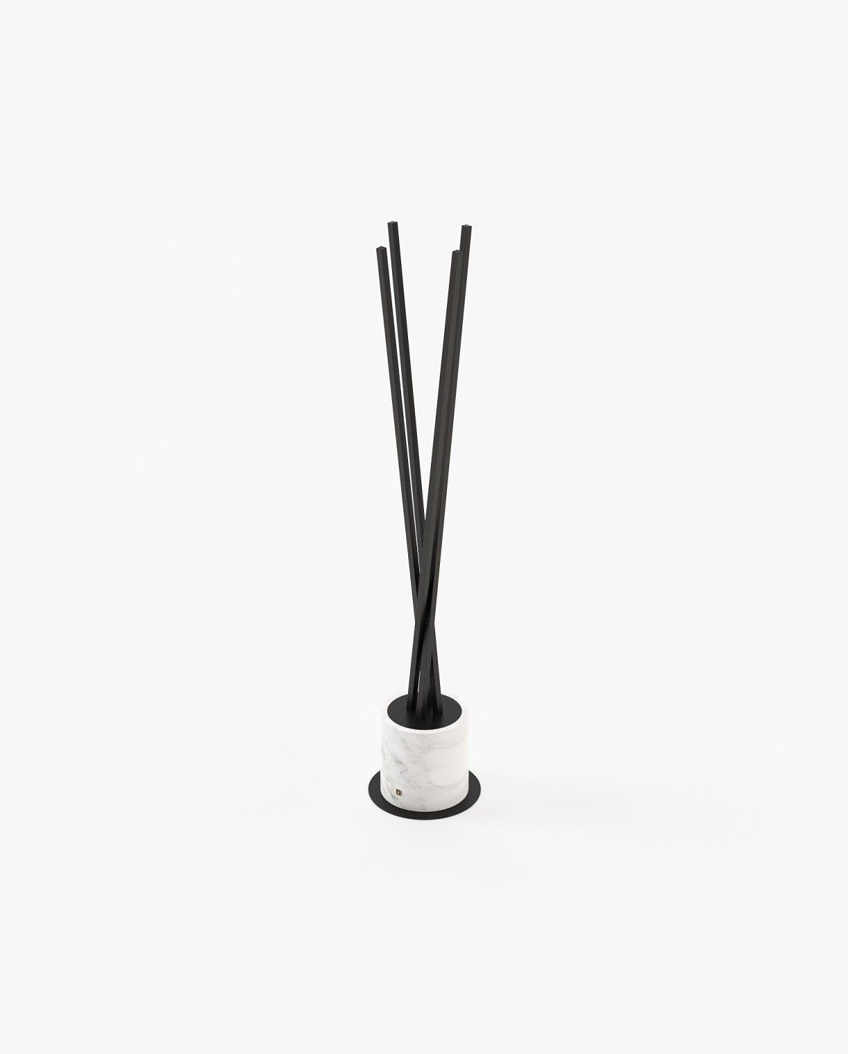Laskasas MATT Coat & Umbrella Stand Textured Black Iron - Araco Interiors